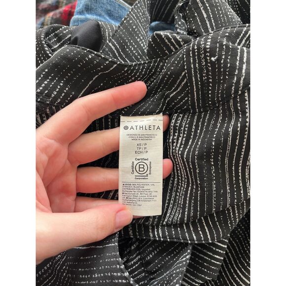 Athleta Arrival Dress in Amara Stripe Black - Picture 6 of 6